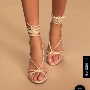 Women’s Lulus lace up heels